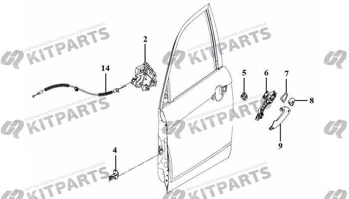 Ручка передний двери Lifan X70