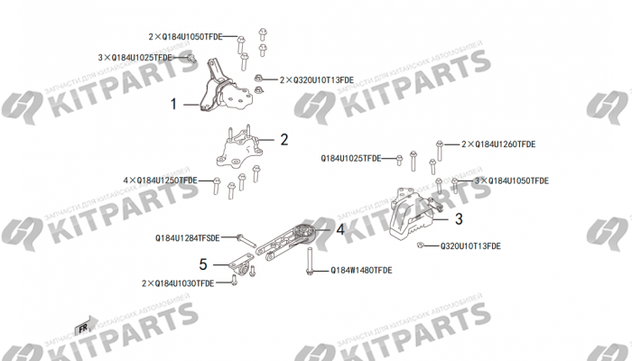 Подушки двигателя Haval H2