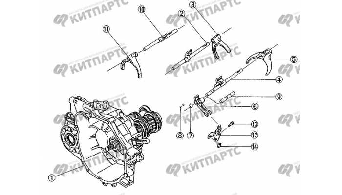 Вилки переключения передач BYD F3 (F3R)