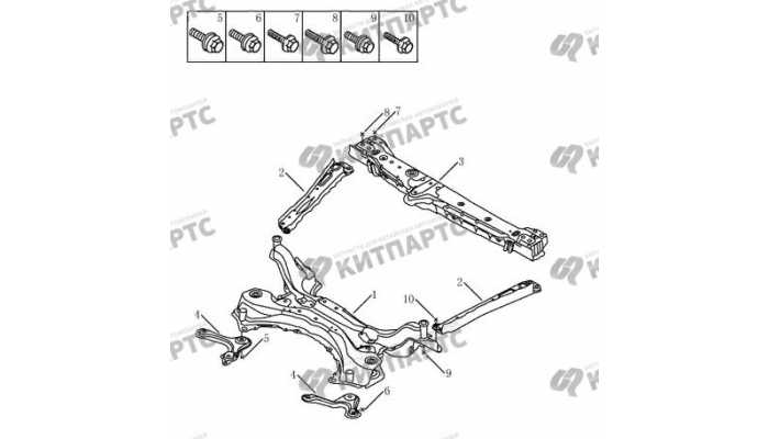 Подрамник Geely Emgrand X7 FL