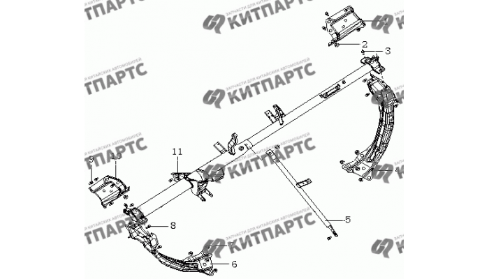 Кронштейн панели приборов МК08 Geely MK